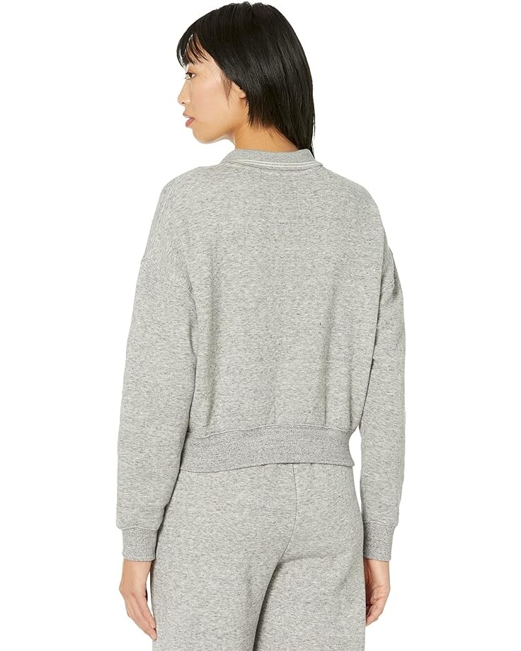 

Поло Madewell Long Sleeve Polo, цвет Heather Pepper