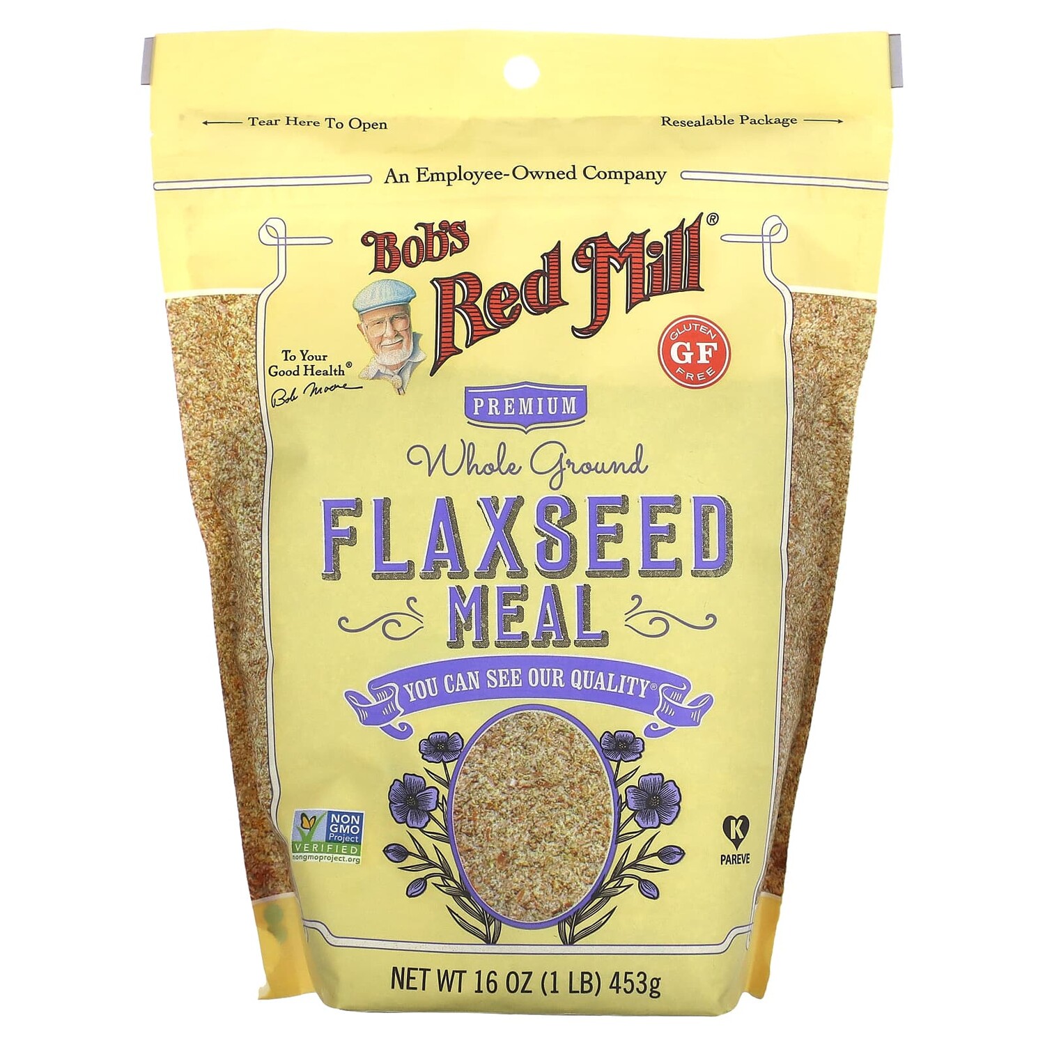 

Премиальный продукт из муки льняного семени, 16 унции (453 г), Bob's Red Mill