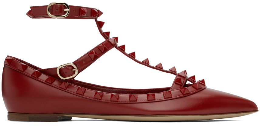 

Красный - Балетки Rockstud Valentino Garavani
