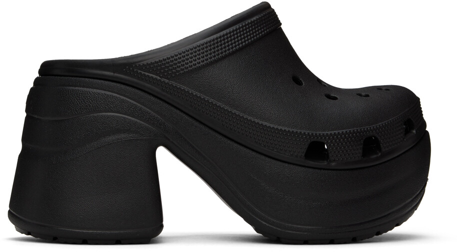 

Черные сабо с сиреной Crocs