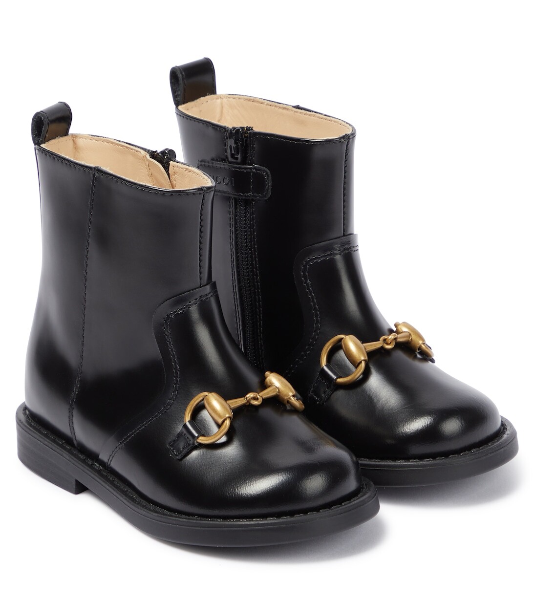 

Сапоги из кожи лошади Gucci, черный