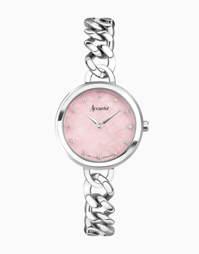 Часы Accurist Jewellery в розовом и серебристом цвете