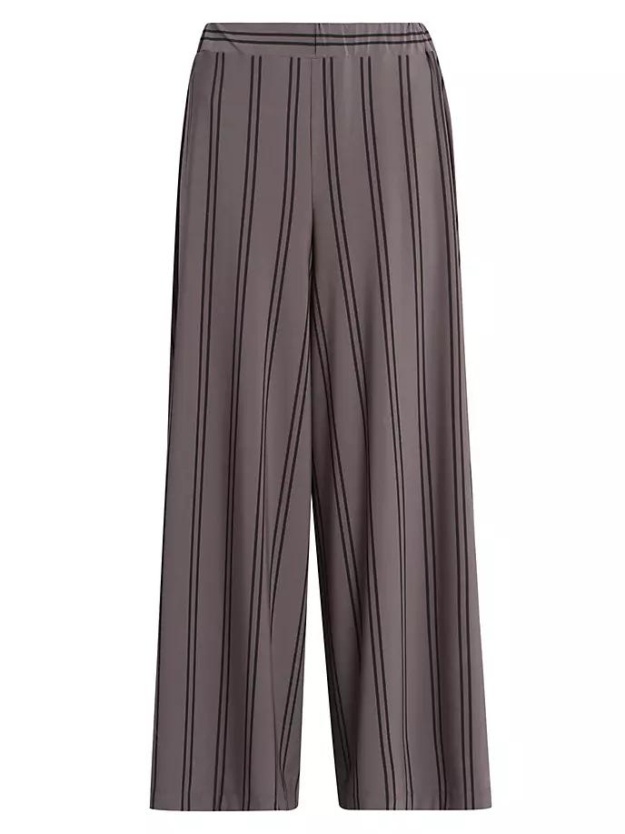 

Брюки из джерси с полосками и драпировкой Issey Miyake, серый