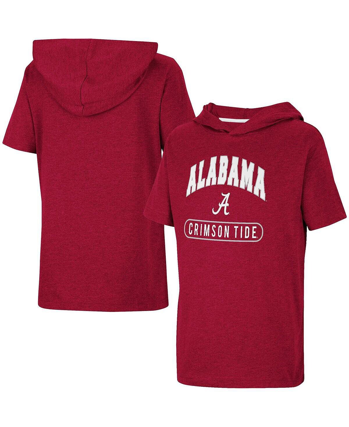 

Футболка Big Boys Heather Crimson Alabama Crimson Tide Varsity с капюшоном Colosseum