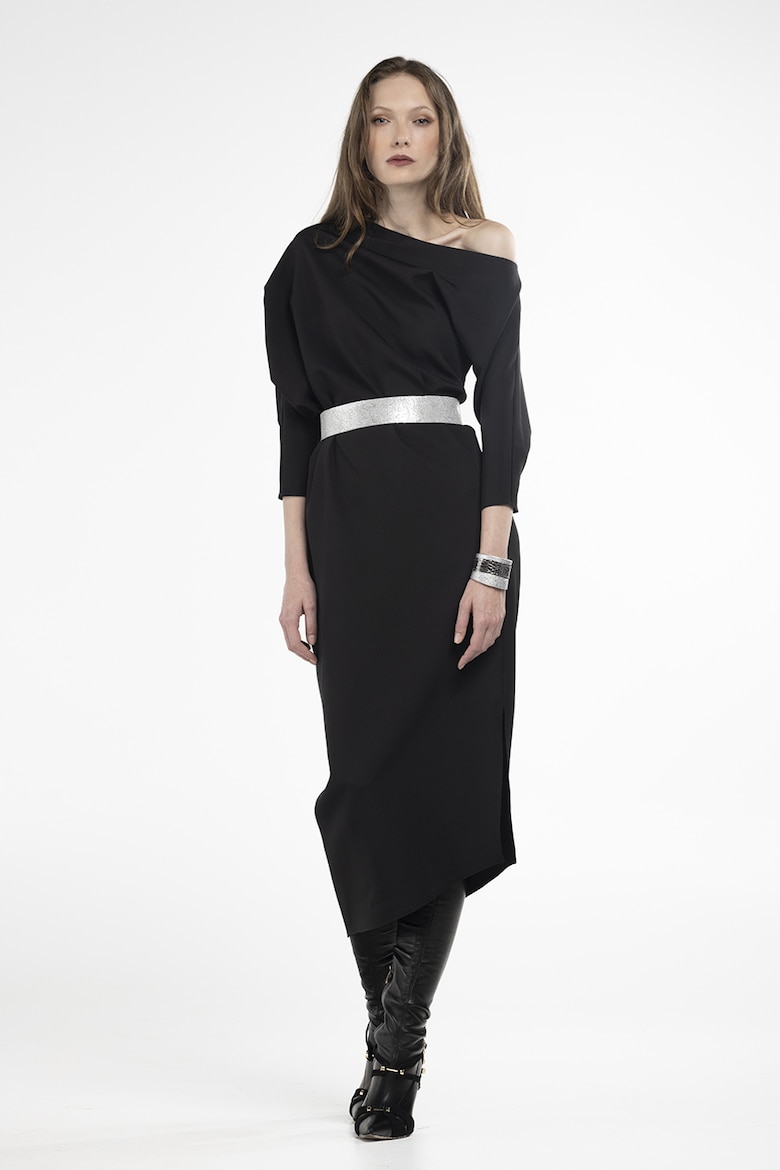 Платье с асимметричным вырезом A&S Negulescu, черный