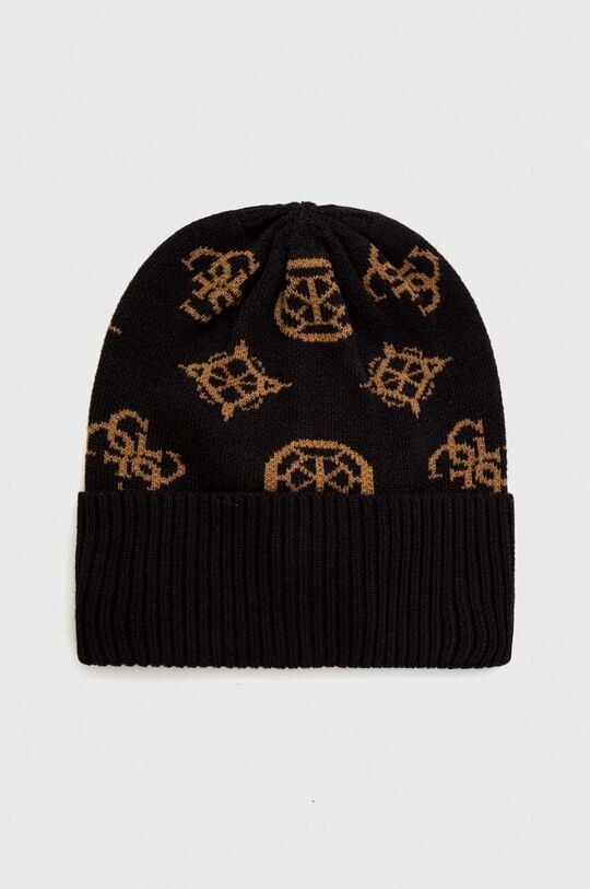 

Шапка из смесовой шерсти Guess, коричневый