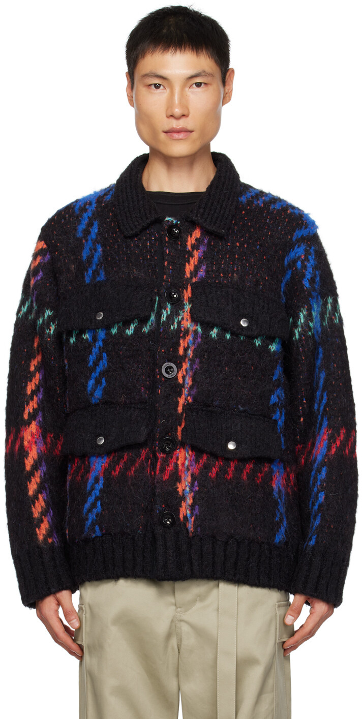 

Черная куртка на пуговицах sacai, Черный