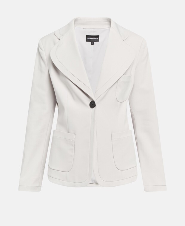 

Блейзер Emporio Armani, серебряный