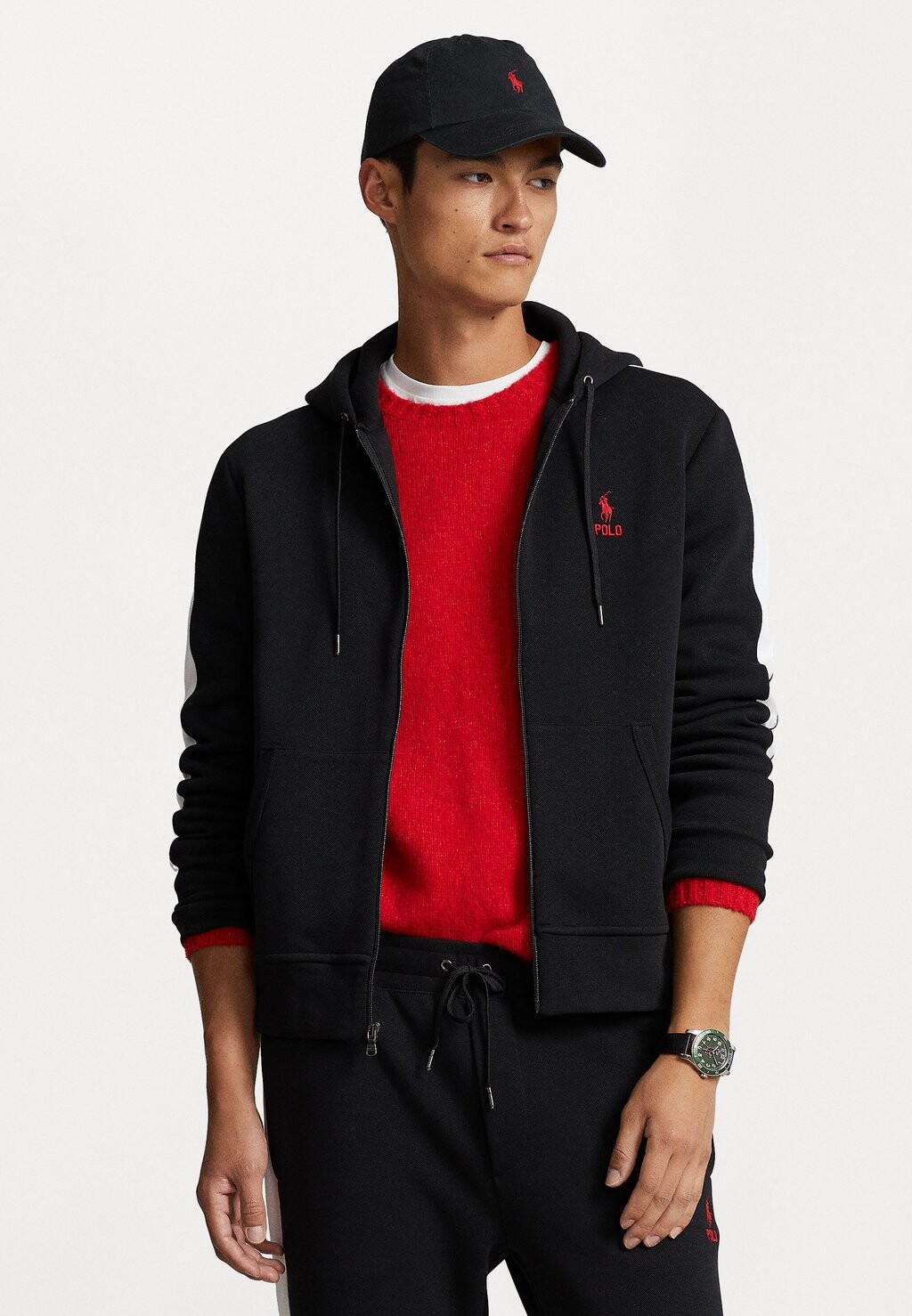 

Толстовка на молнии Polo Ralph Lauren HOOD LONG SLEEVE, черный