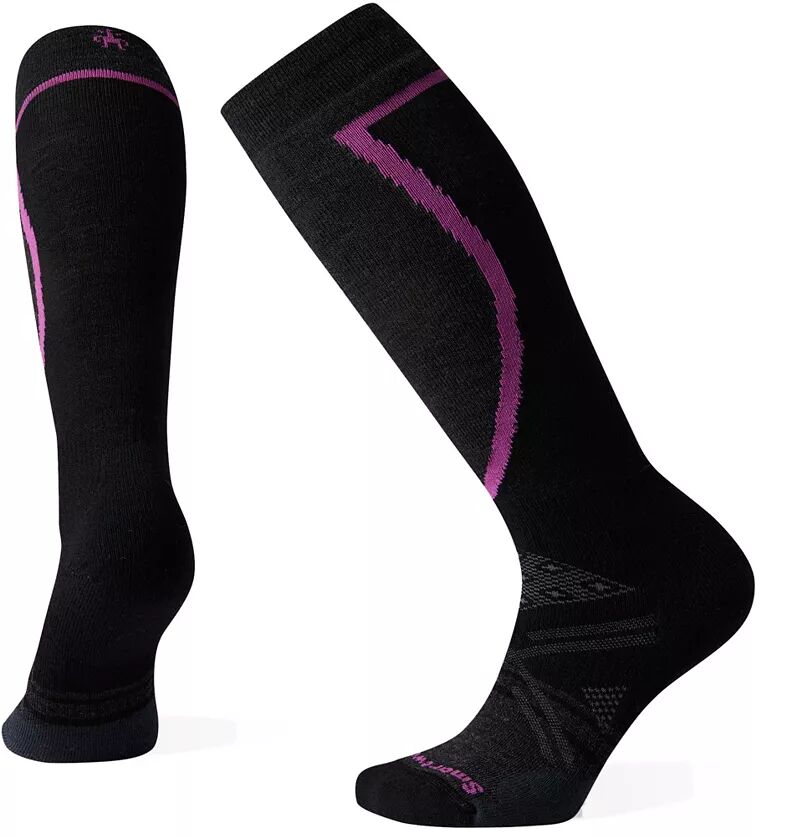 Женские лыжные носки Smartwool PhD среднего размера, черный