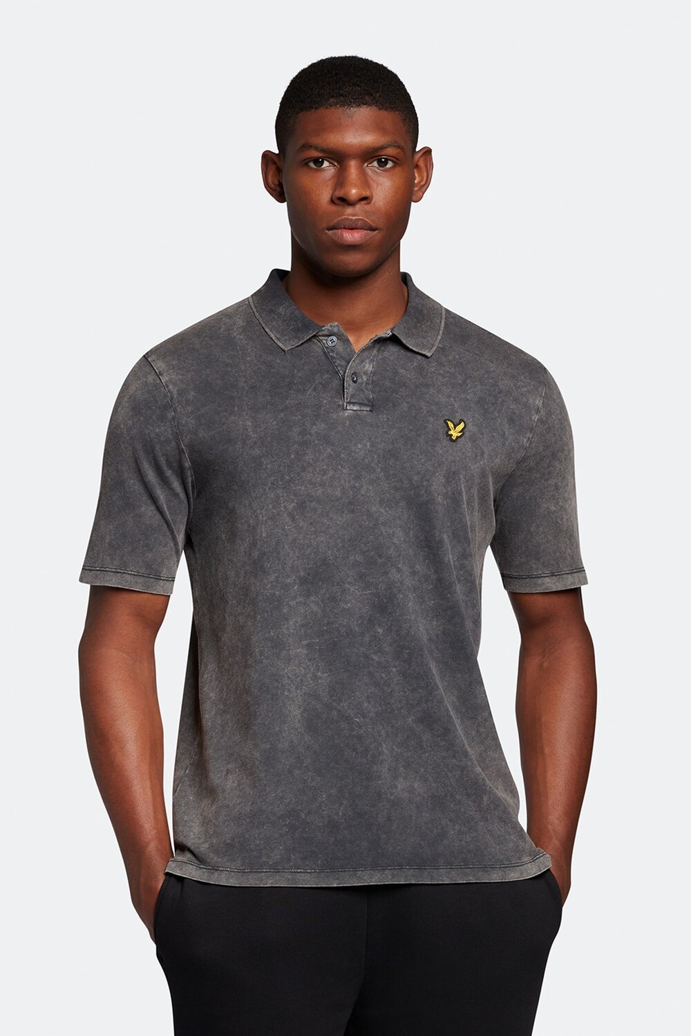 

Черная рубашка-поло Salt Wash Lyle & Scott, черный