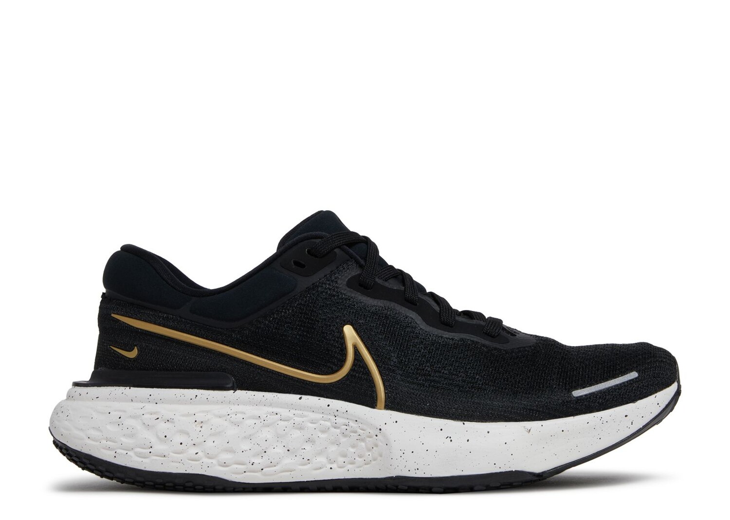 

Кроссовки Nike Zoomx Invincible Run Flyknit 'Black Metallic Gold', черный