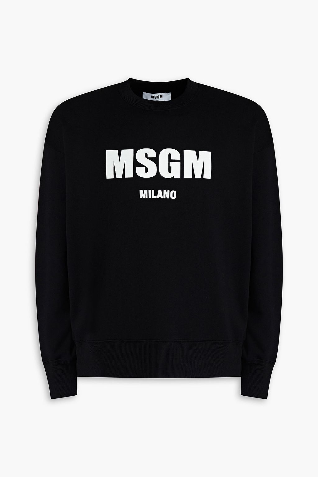 

Толстовка из французской хлопковой махры с принтом MSGM, черный