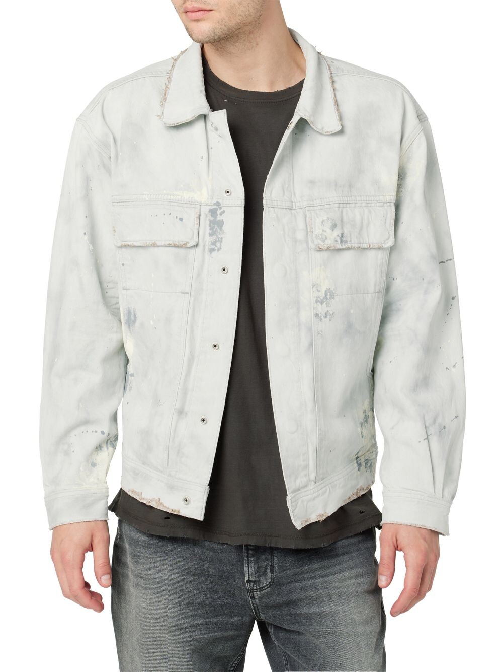 

Джинсовая куртка свободного кроя Trucker Hudson Jeans, белый