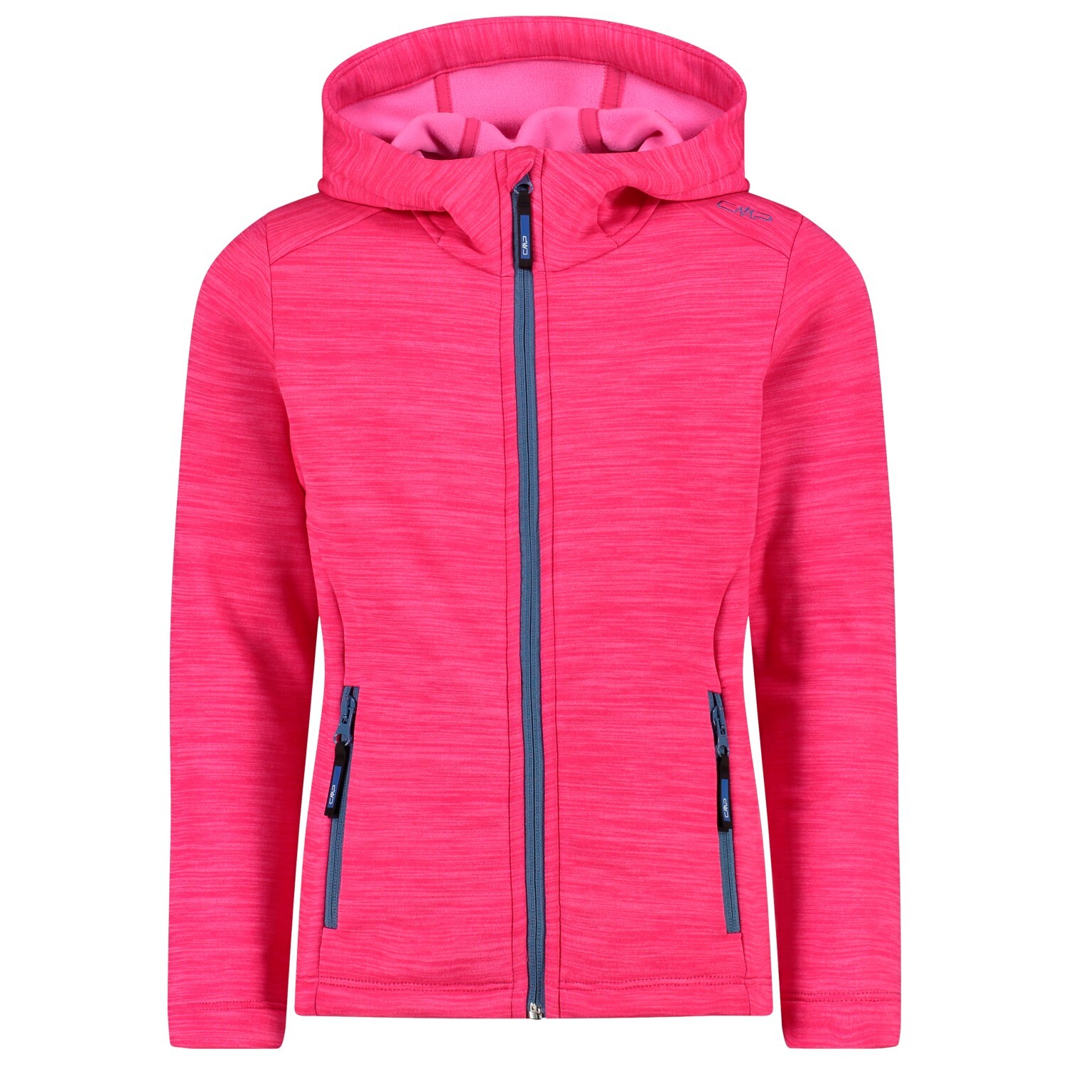 Флисовая жилетка Cmp Girl's Fix Hood Stretch Performance, цвет Fuxia Melange