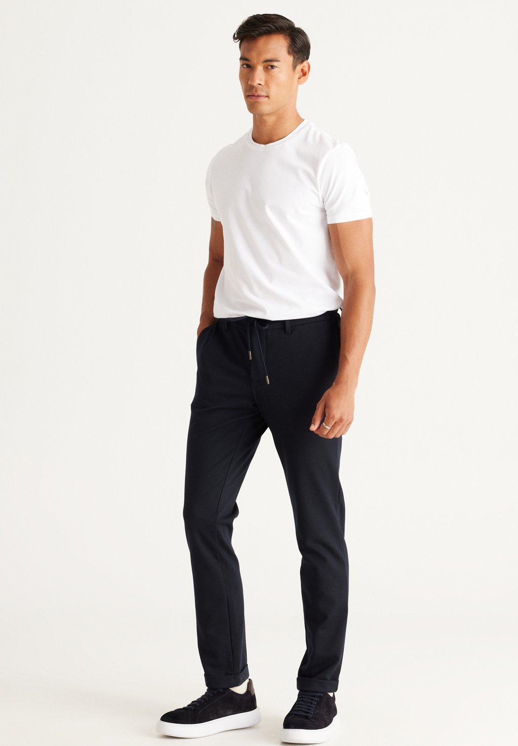 Брюки Side Pocket AC&CO / ALTINYILDIZ CLASSICS fashion men s synthetic pu leather pants casual long pants nightclub stage slim fit trousers stretch pencil pants