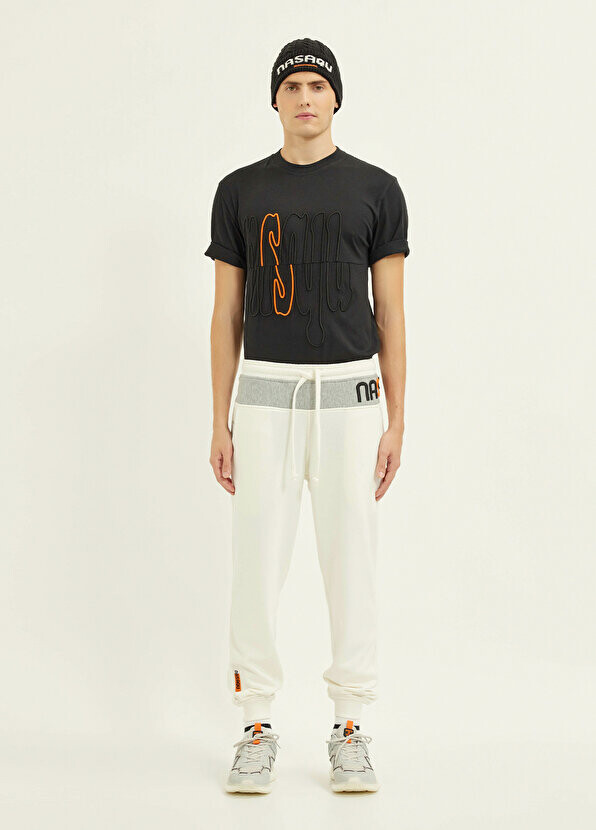 

Белые спортивные штаны унисекс rebu jogger Nasaqu, Белый