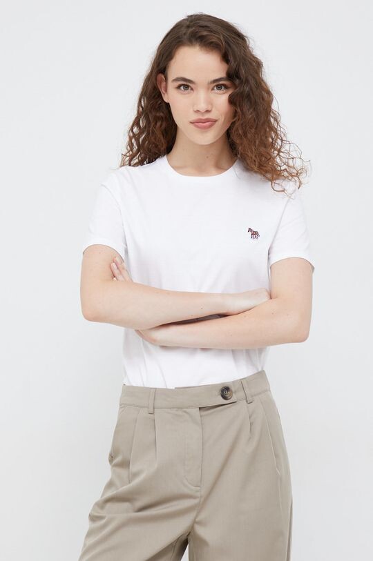 

Хлопковая футболка PS Paul Smith, белый