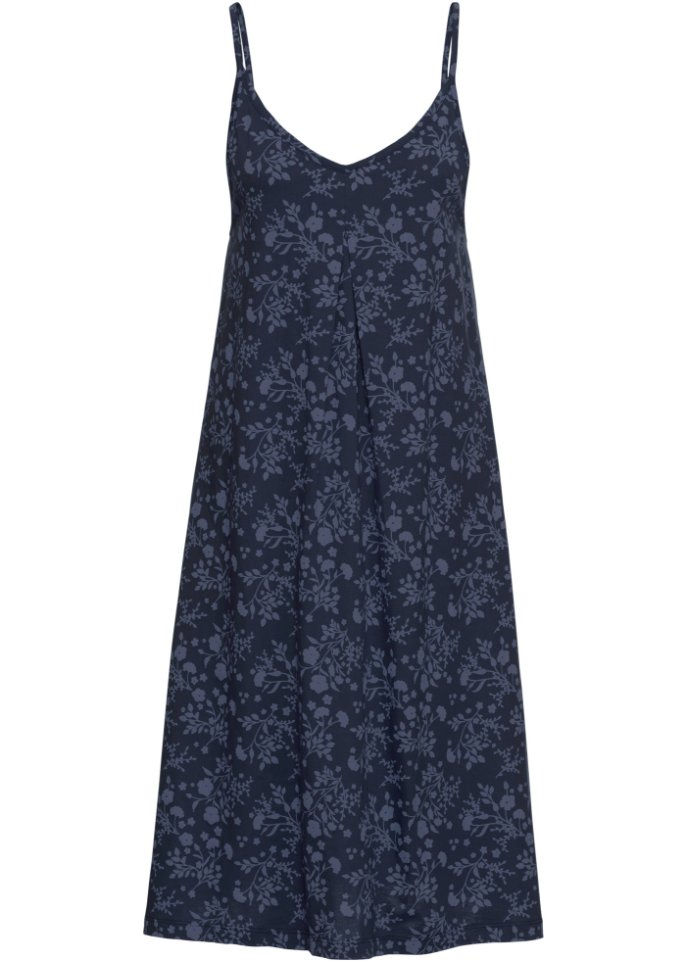 Платье из джерси с принтом John Baner Jeanswear, синий