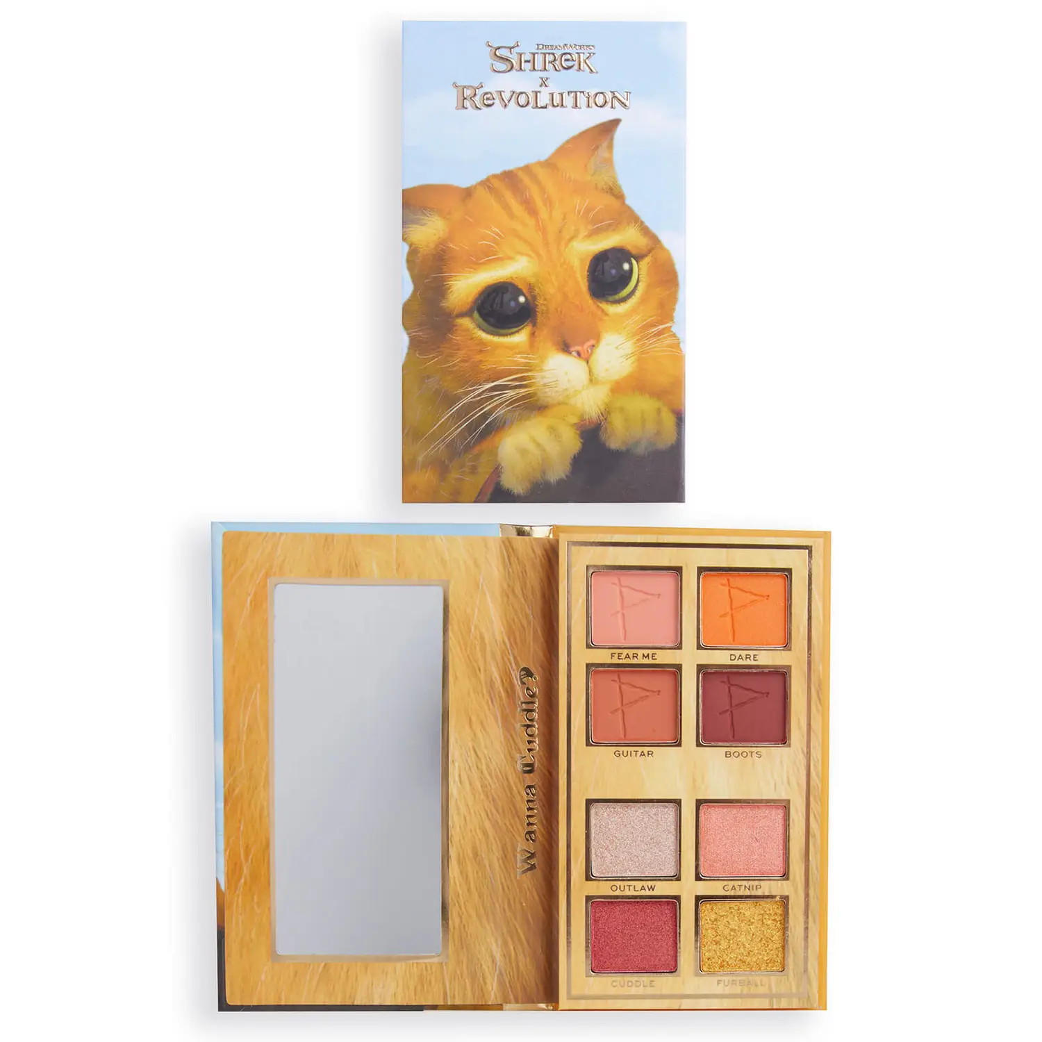 Палетка теней Shrek x I Heart Revolution Puss in Boots Mini Shadow Palette  – заказать из-за границы с доставкой в «CDEK.Shopping»