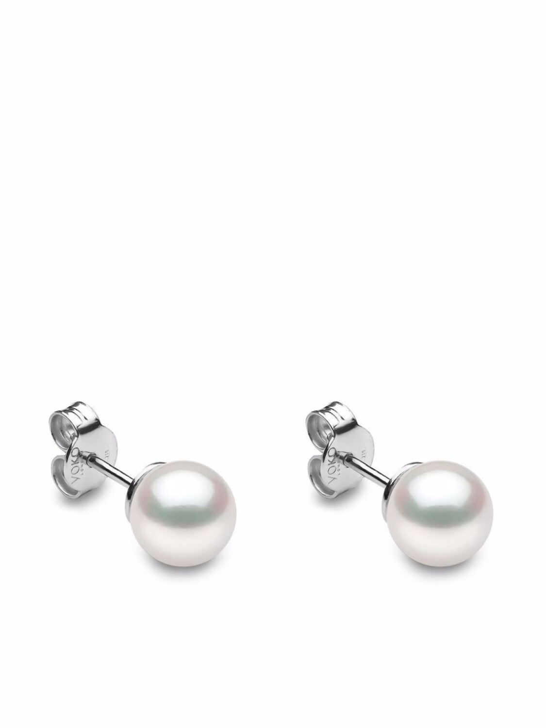 

Серьги-гвоздики Classic из белого золота с жемчугом Yoko London, серебряный