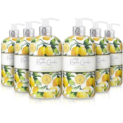 Royale Garden, ограниченная серия, мыло для рук с лимоном и базиликом, 500 мл, подходит для веганов, Baylis & Harding