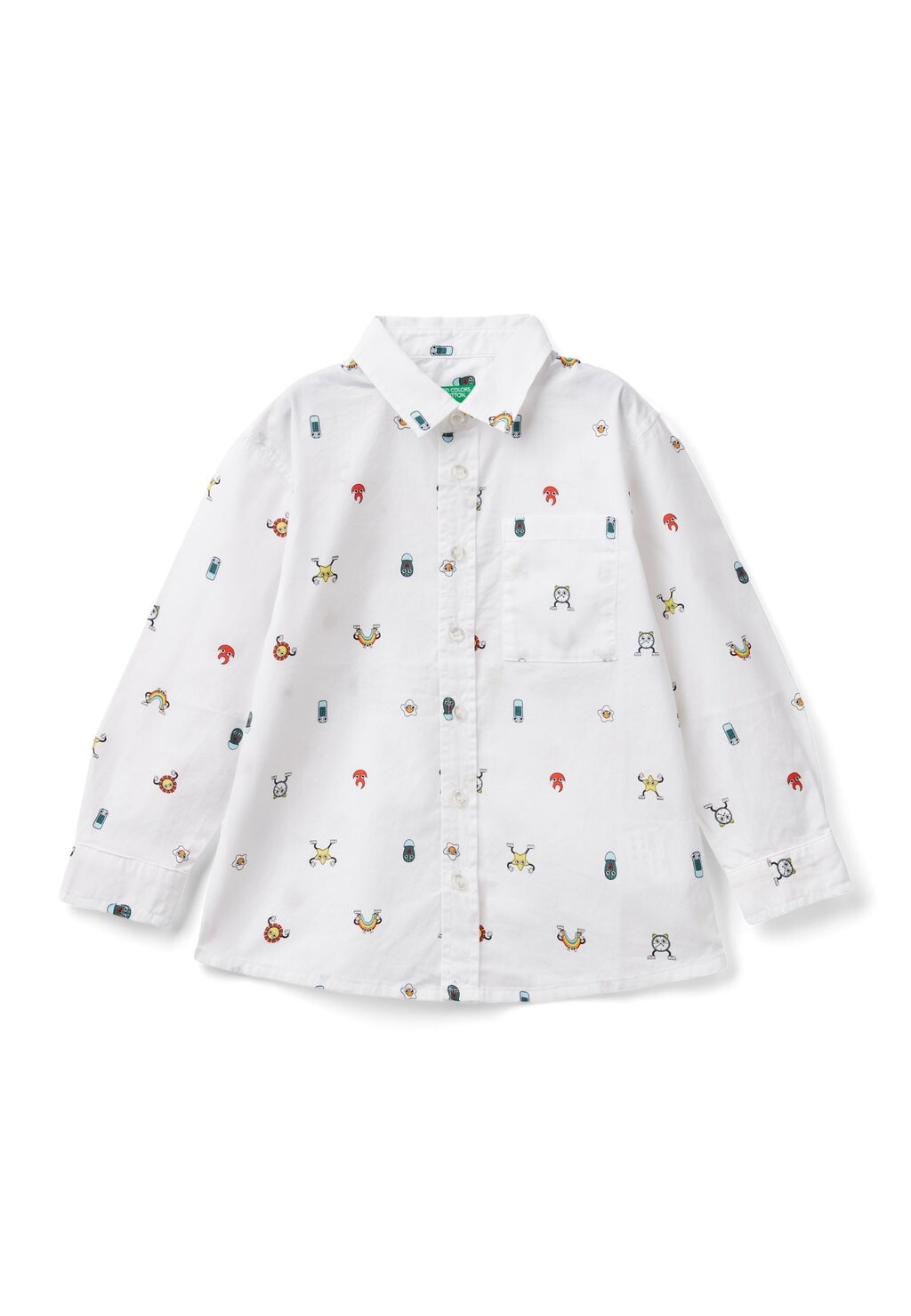 

Рубашка United Colors of Benetton, цвет white