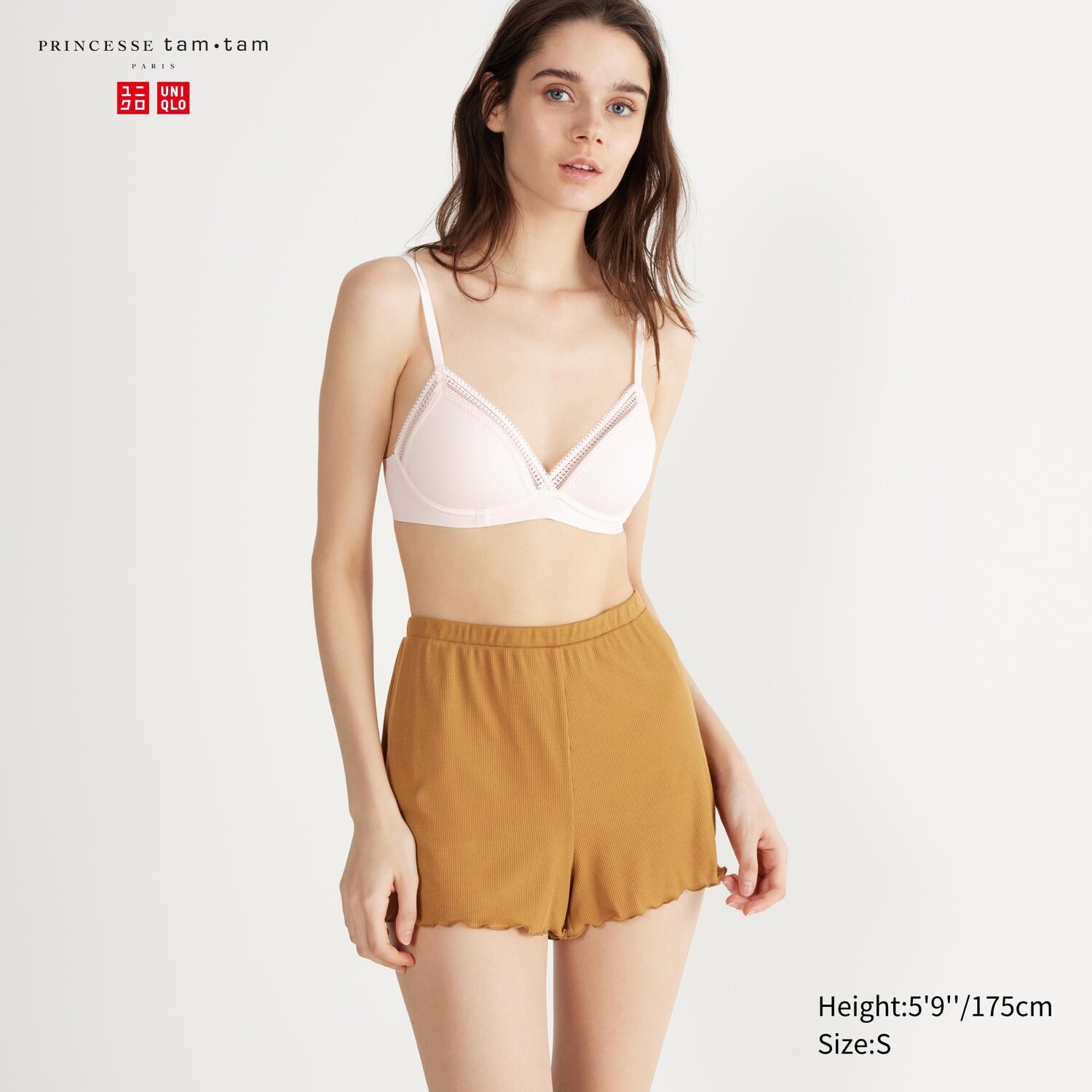 

Шорты с принтом UNIQLO, коричневый