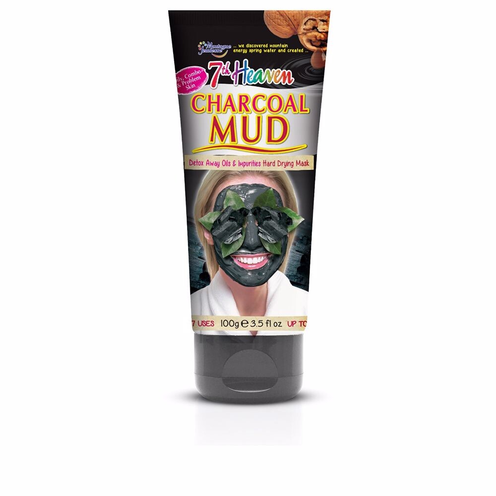 

Маска для лица Mud charcoal mask 7th heaven, 100г