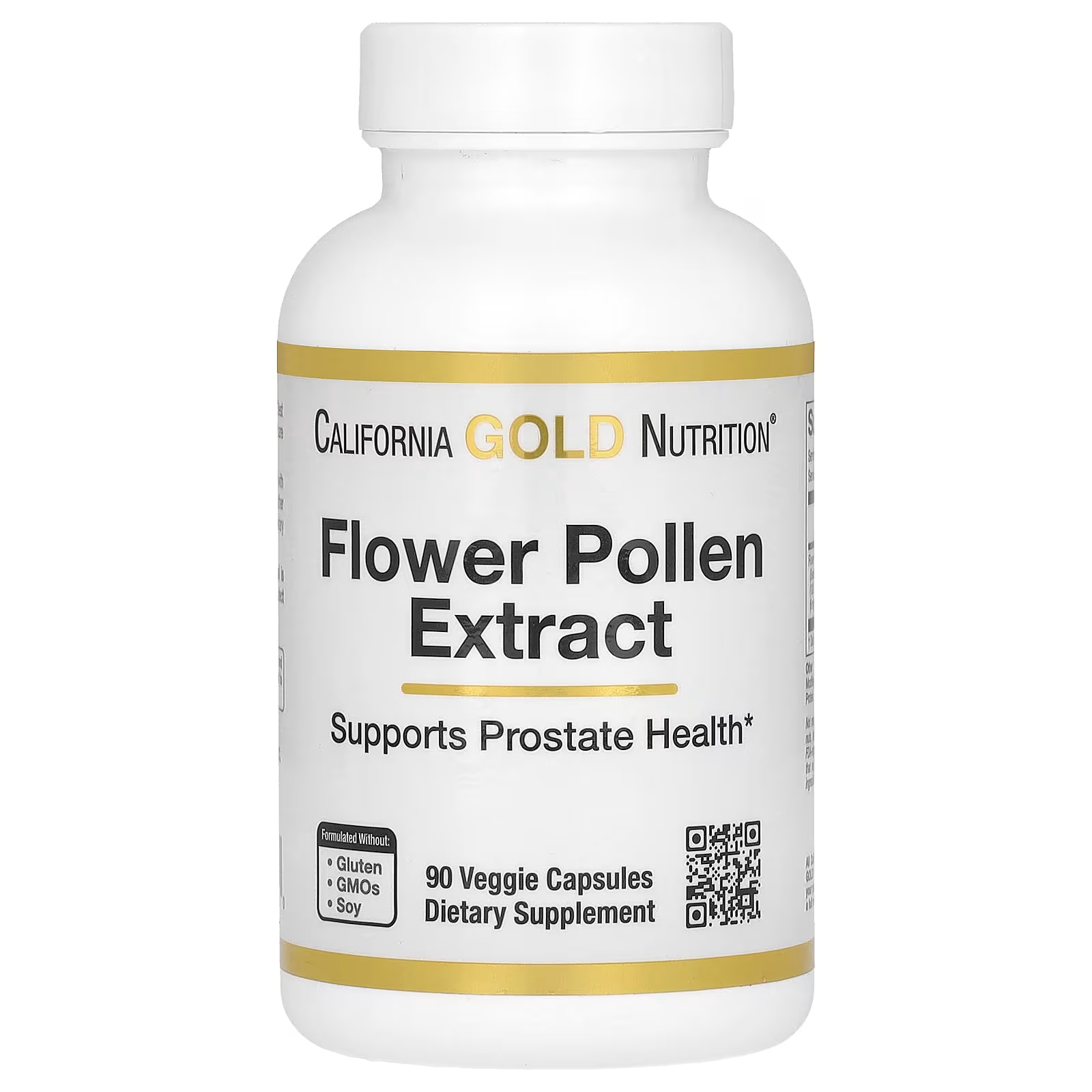 цена Экстракт цветочной пыльцы California Gold Nutrition, 90 растительных капсул