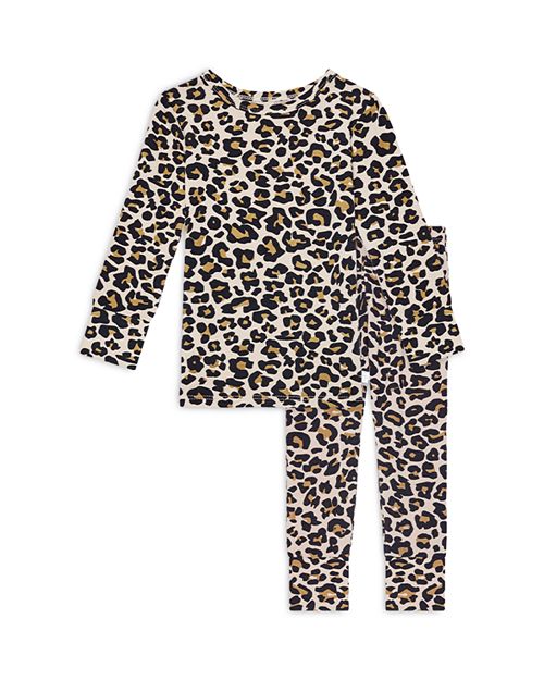 Пижамный комплект Lana с леопардовым принтом для девочек – Baby, Little Kid Posh Peanut, цвет Tan/Beige