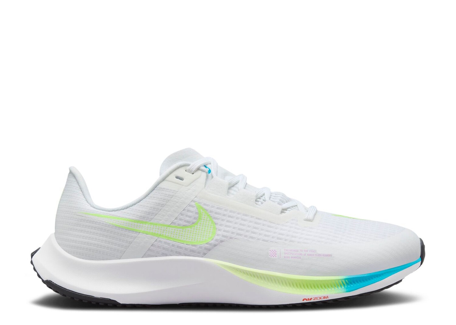 

Кроссовки Nike Air Zoom Rival Fly 3 'White Lime Blast', белый, Белый;серый