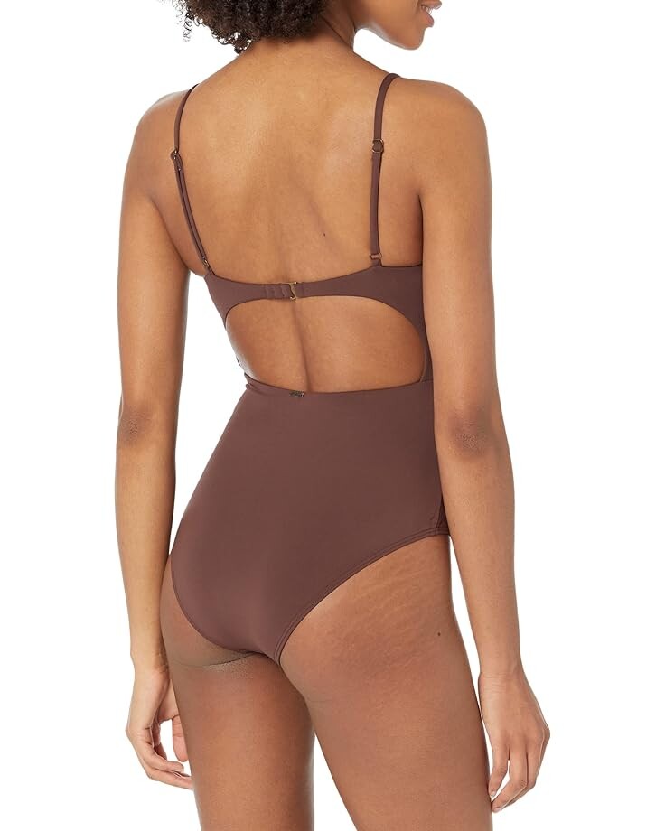 

Купальник O'Neill Saltwater Solids Twisted One-Piece, цвет Chocolate