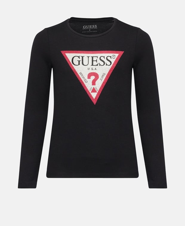 

Топ с длинными рукавами Guess, черный