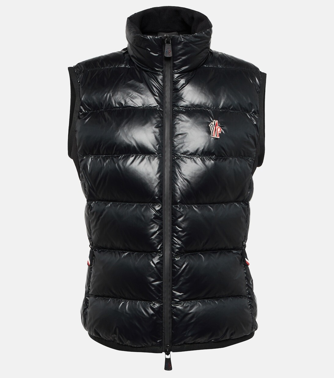 

Утепленный пуховый жилет с высоким воротником MONCLER GRENOBLE, черный