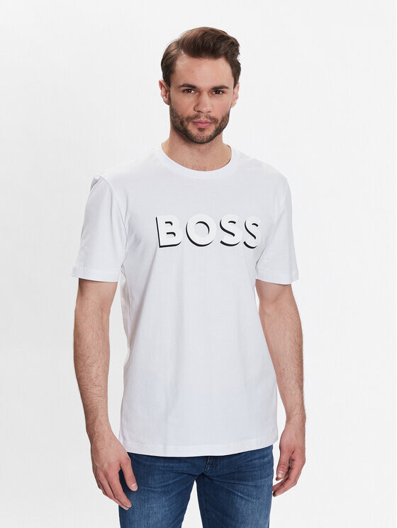 

Футболка стандартного кроя Boss, белый