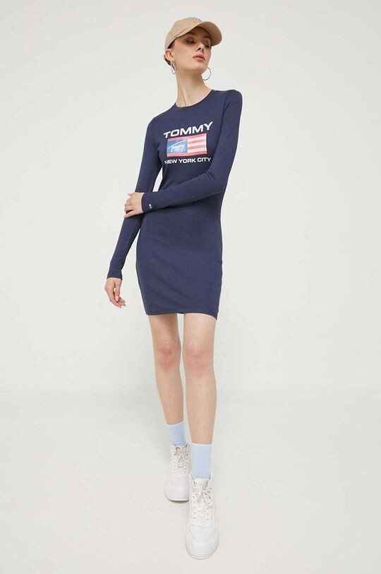 

Платье Томми Джинс Tommy Jeans, темно-синий