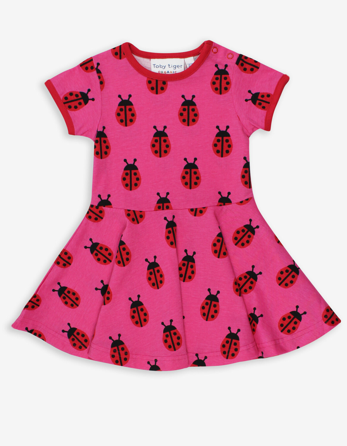 

Платье Toby Tiger Skater mit Marienkäfer Print, розовый