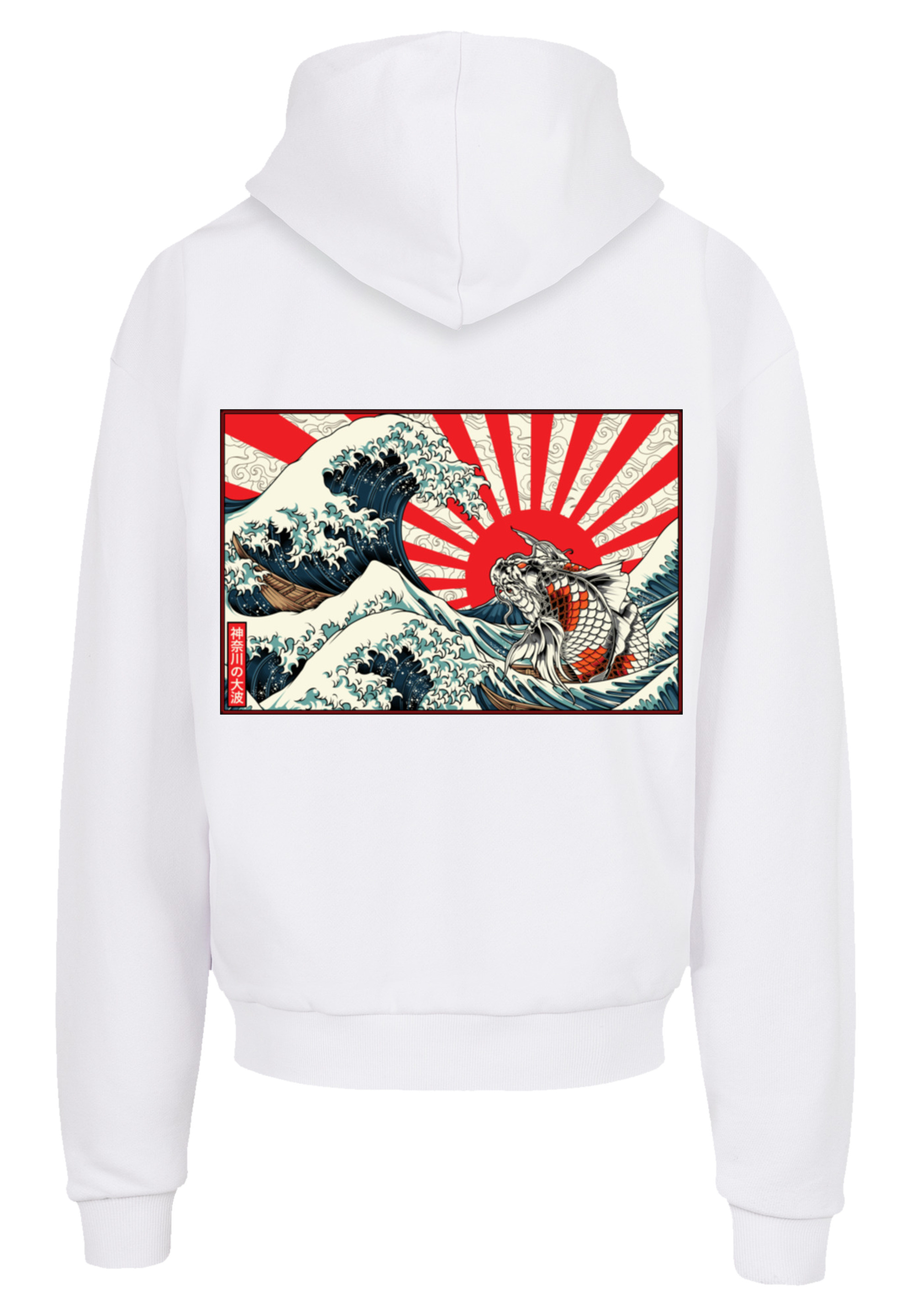 Пуловер F4NT4STIC Ultra Heavy Hoodie Kanagawa Welle Japan, белый