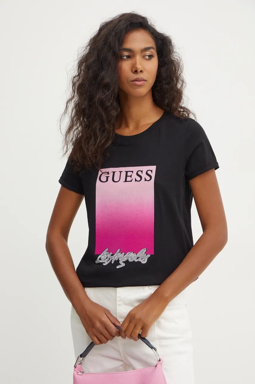 

Футболка Guess из хлопка, черный