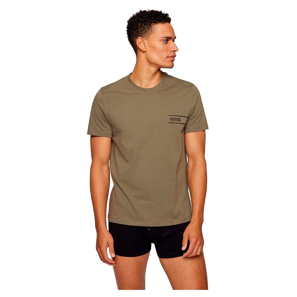 

Базовый слой с коротким рукавом BOSS Round Neck 24 50469154, зеленый
