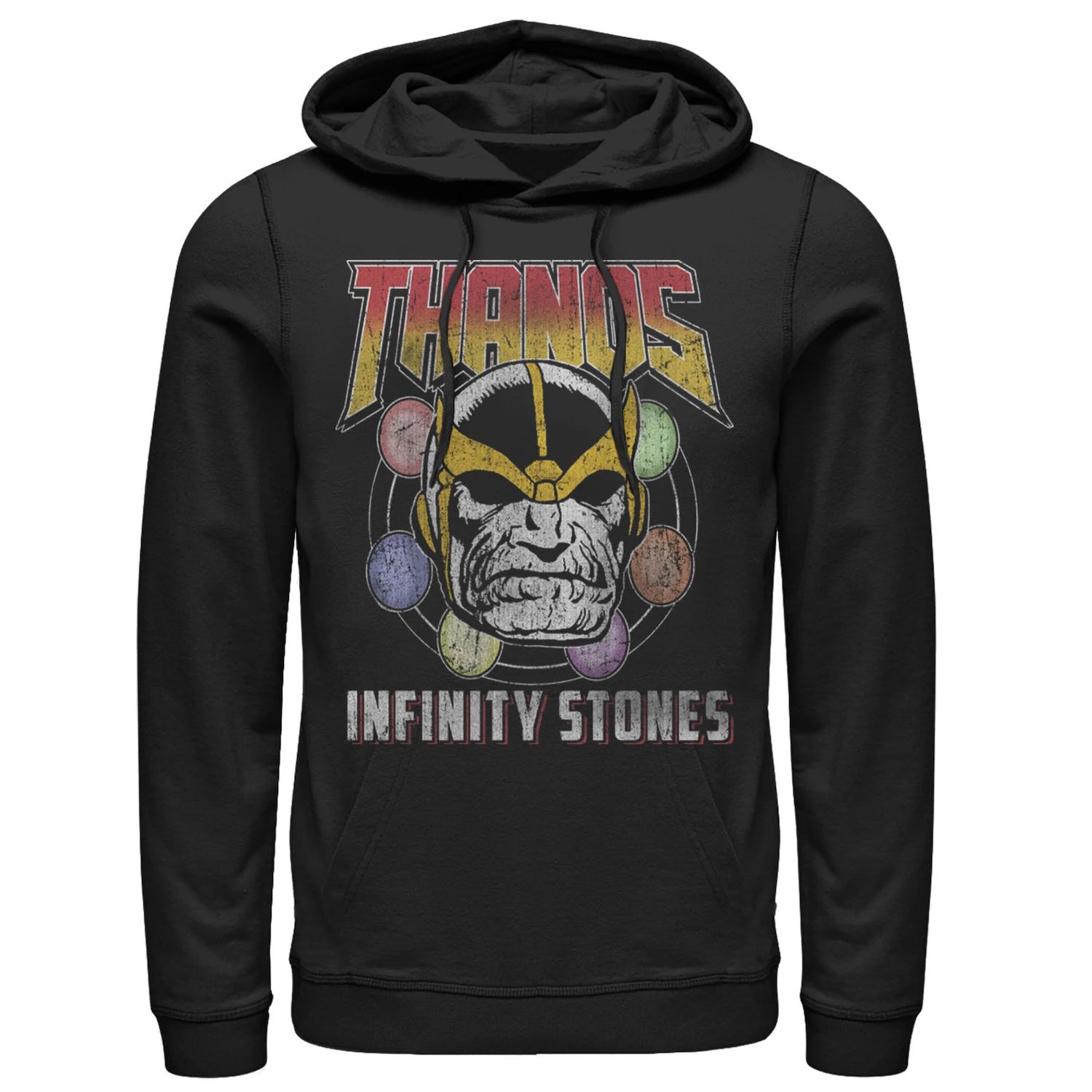 Мужская винтажная толстовка с капюшоном «Танос» в стиле рок Marvel
