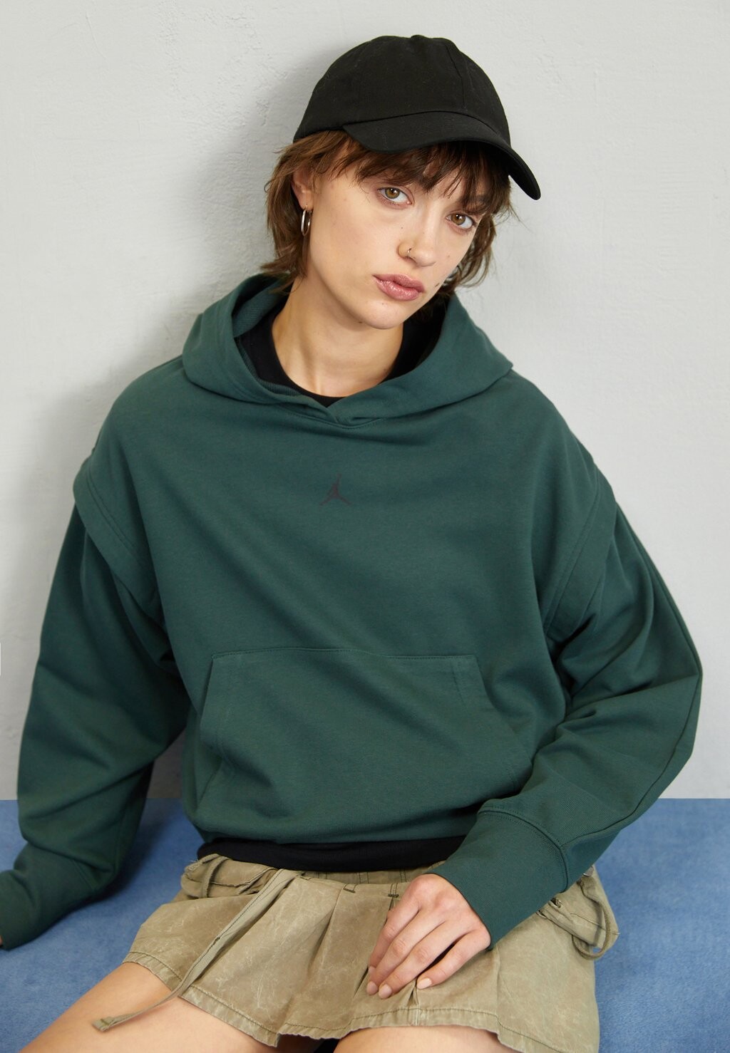 

Толстовка Jordan FLEECE HOODIE, темно-зеленый
