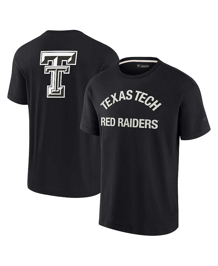 

Черная мужская и женская футболка Texas Tech Red Raiders Super Soft с коротким рукавом Fanatics Signature, черный