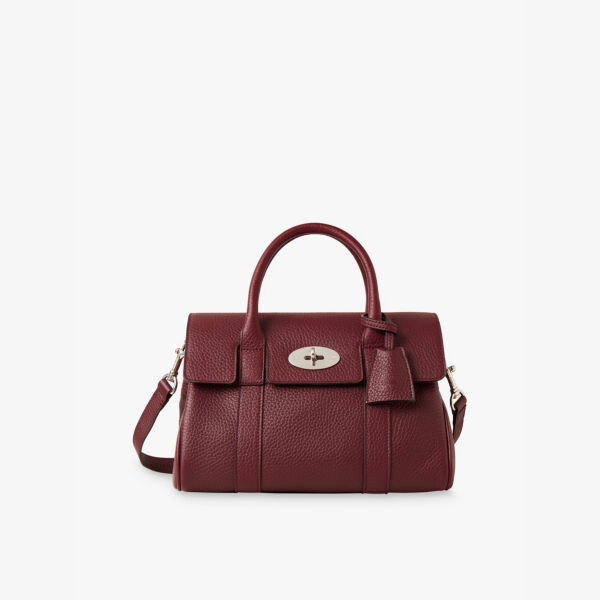 

Сумка Bayswater, маленькая кожаная с ручкой сверху Mulberry, черный