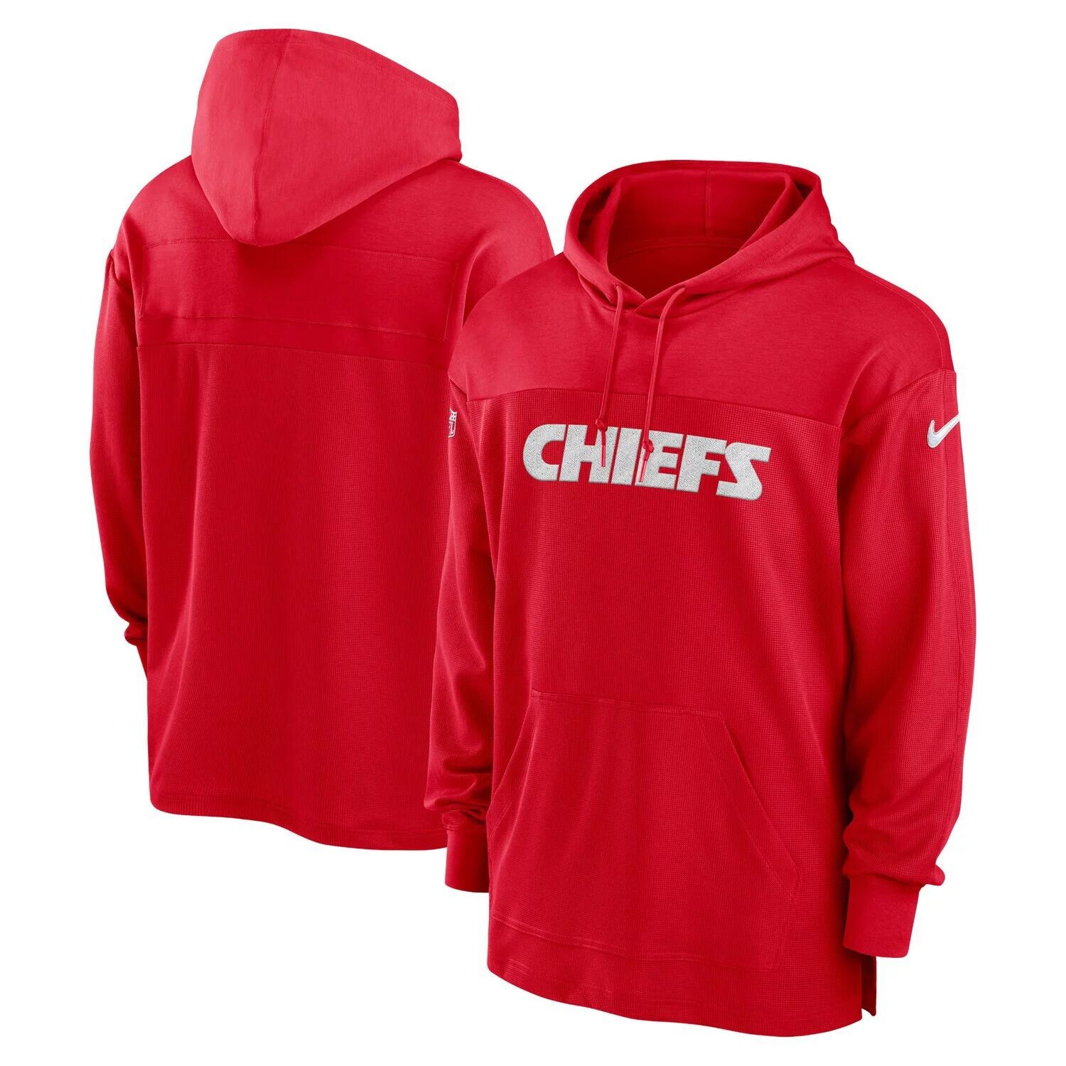 

Мужская красная футболка с капюшоном Kansas City Chiefs 2023 Sideline Performance Nike, Красный