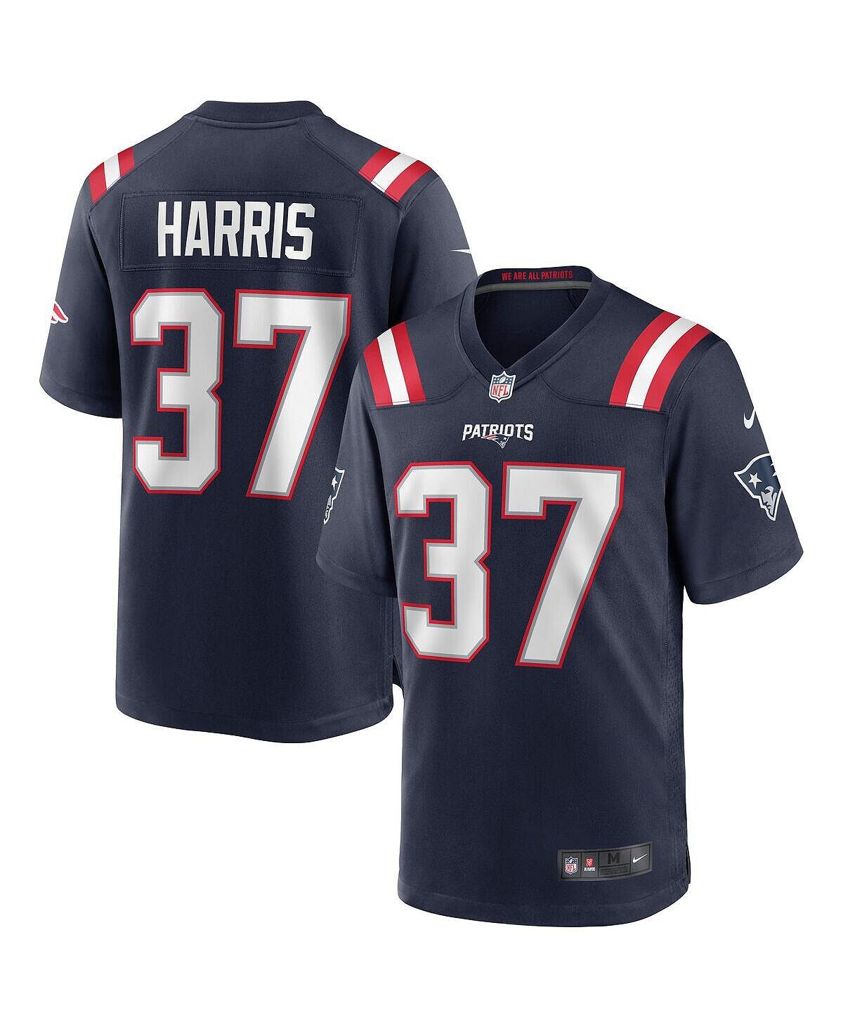 

Мужская игровая майка Damien Harris Navy New England Patriots Nike