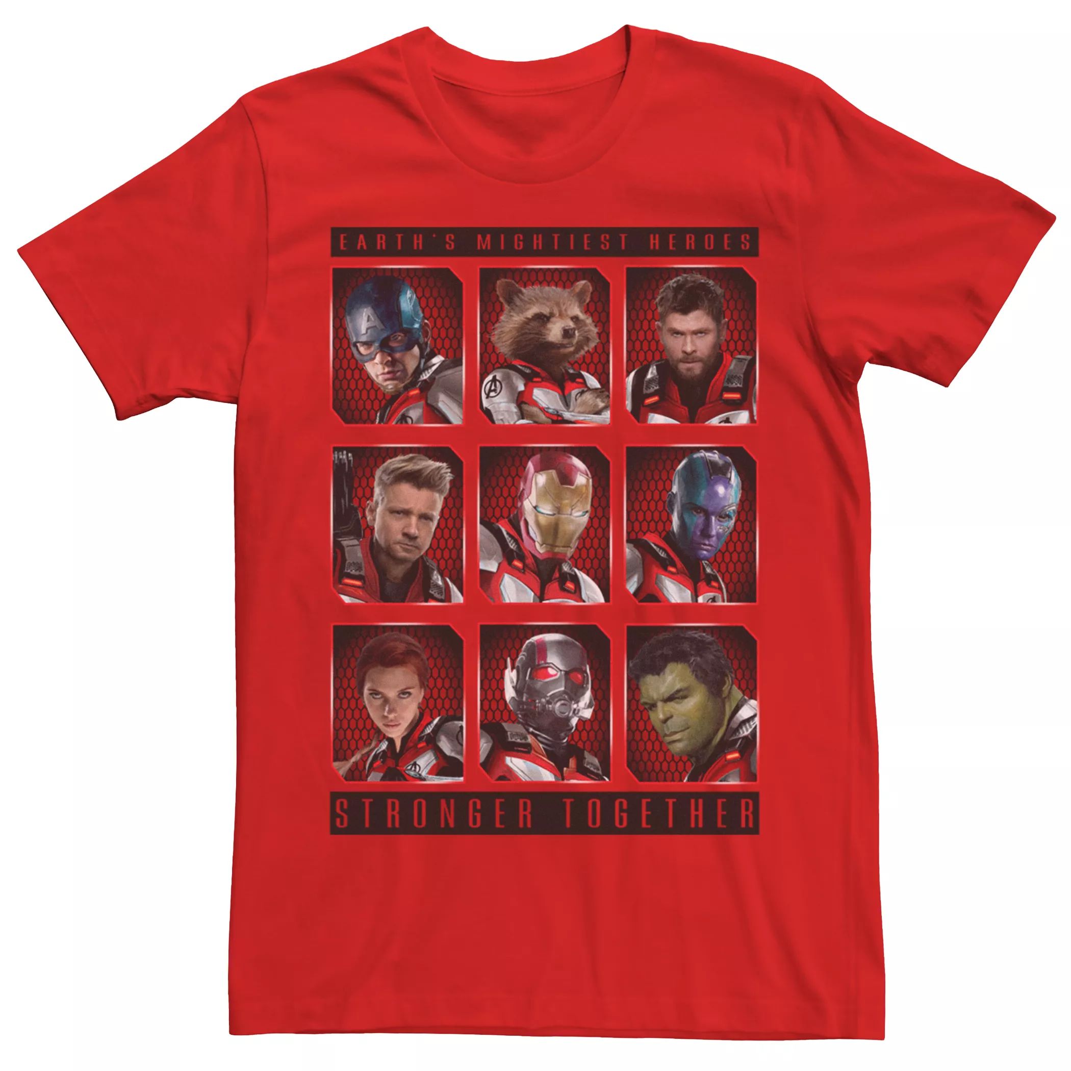 Мужская футболка Marvel Avengers Mightiest Heroes Stack