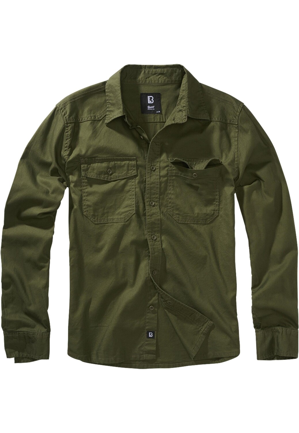 

Футболка Brandit Flanell Hemden, зеленый