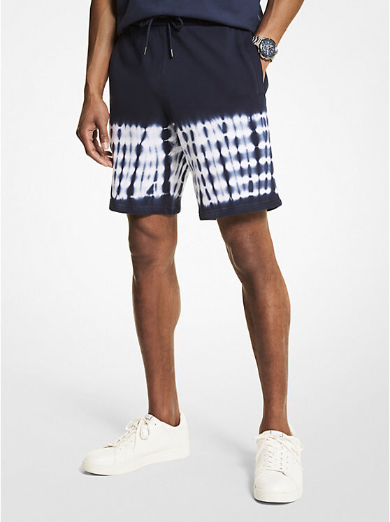

Хлопковые шорты с принтом тай-дай Michael Kors Mens, черный